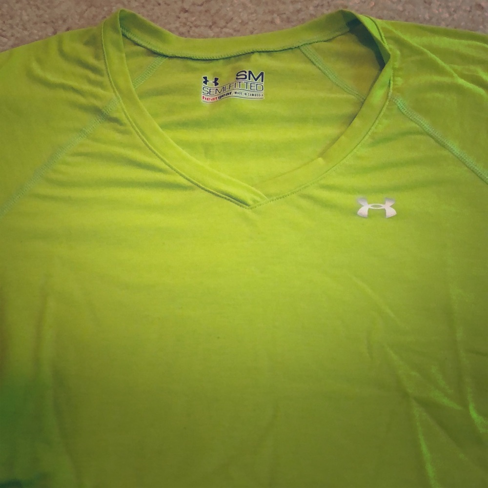 Green UnderArmor VNeck